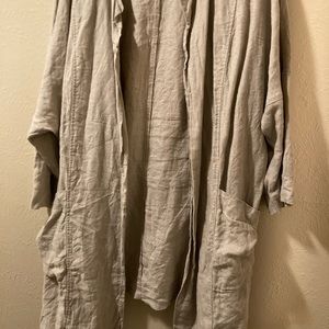 Linenfox Juniper Jacket. Natural Grey. L-XL